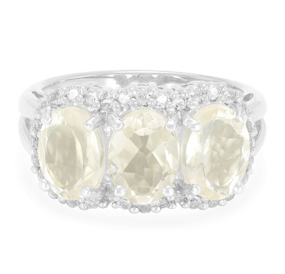 Cavill Silberring Cavill Ring 3,29 ct Orthoklas Silber 925 Sterlingsilber Topas Weiß (1-tlg) von Cavill