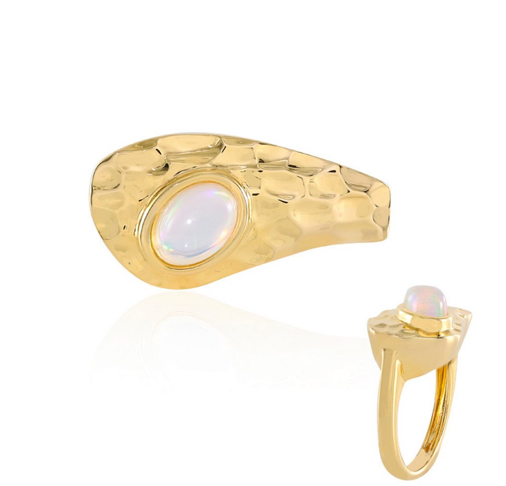 Cavill Solitärring Cavill Welo Opal 0,54 ct Ring aus vergoldetem 925 Sterlingsilber (1-tlg) von Cavill