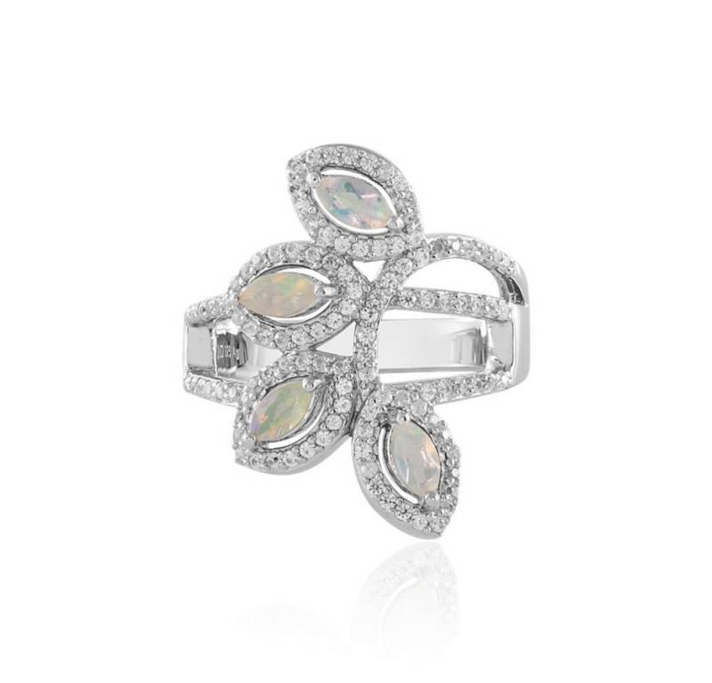 Cavill Silberring Cavill Ring aus 925 Sterlingsilber platinert, 1,06 ct Zirkon, elegant (1-tlg) von Cavill