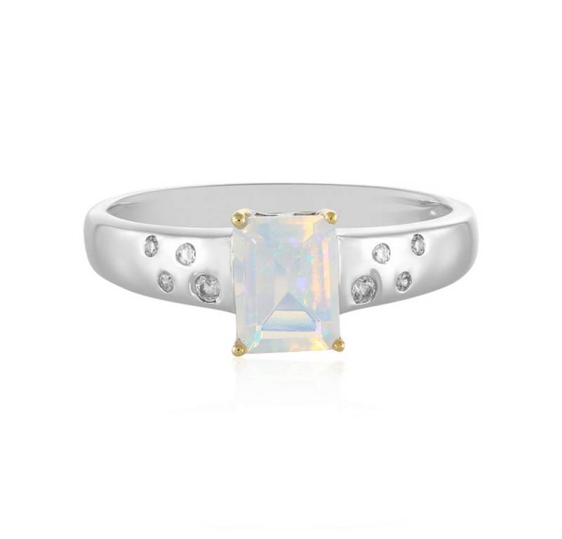 Cavill Silberring Welo-Opal Ring 0,82 ct Sterlingsilber mit Zirkon & modernem Design (1-tlg) von Cavill