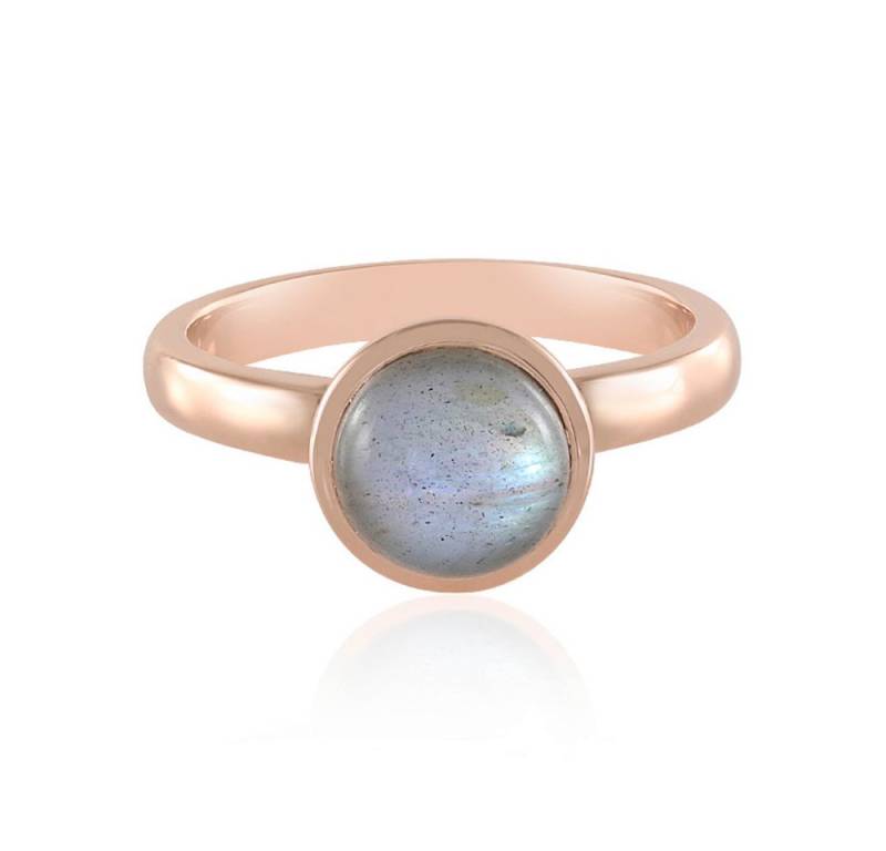 Cavill Solitärring Cavill grüner Labradorit Silberring 1,35 ct 925er rosévergoldet (1-tlg) von Cavill