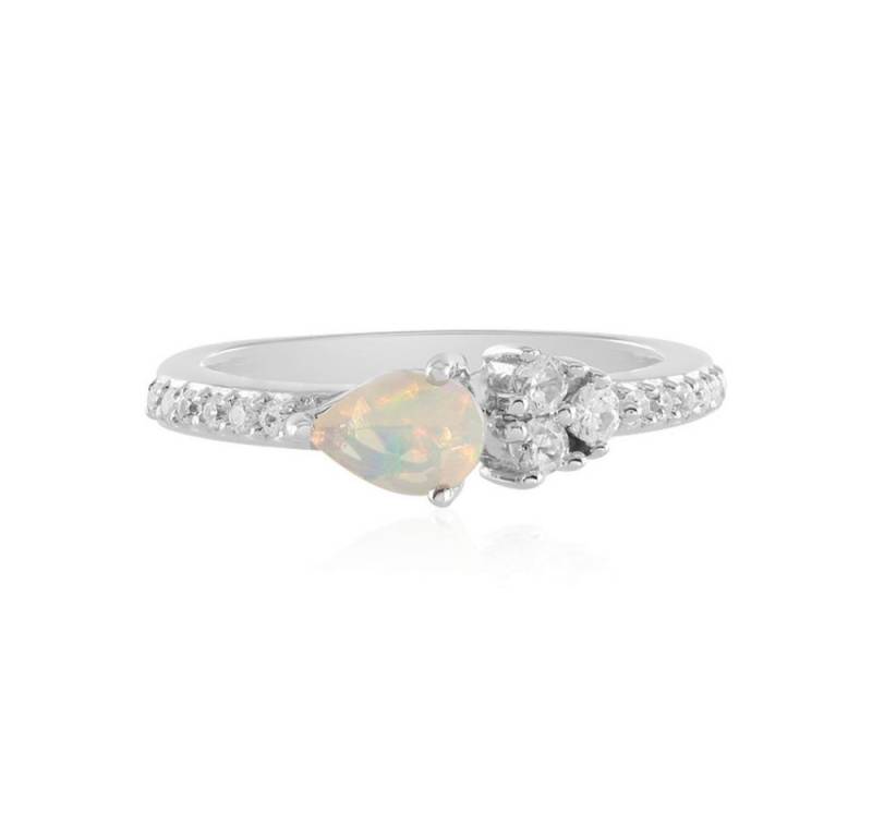 Cavill Silberring Cavill Sterlingsilber Ring mit 0,23 ct Welo-Opal & 0,50 ct Zirkon (1-tlg) von Cavill