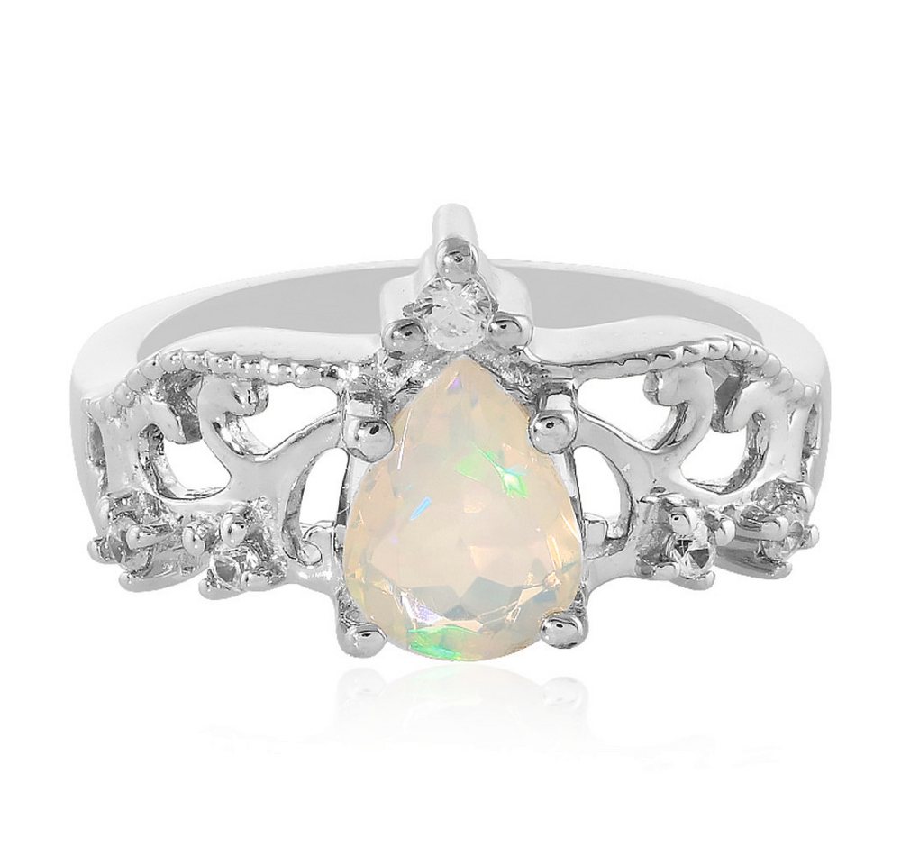 Cavill Silberring Cavill Silberring 0,56 ct Welo-Opal Tropfenform mit Zirkon (1-tlg) von Cavill