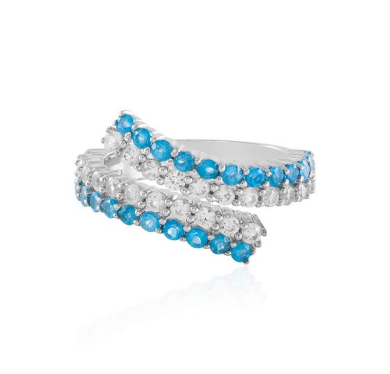 Cavill Silberring Cavill Sterlingsilber Ring mit Apatit 0,86 ct & Zirkon 1,08 ct (1-tlg) von Cavill