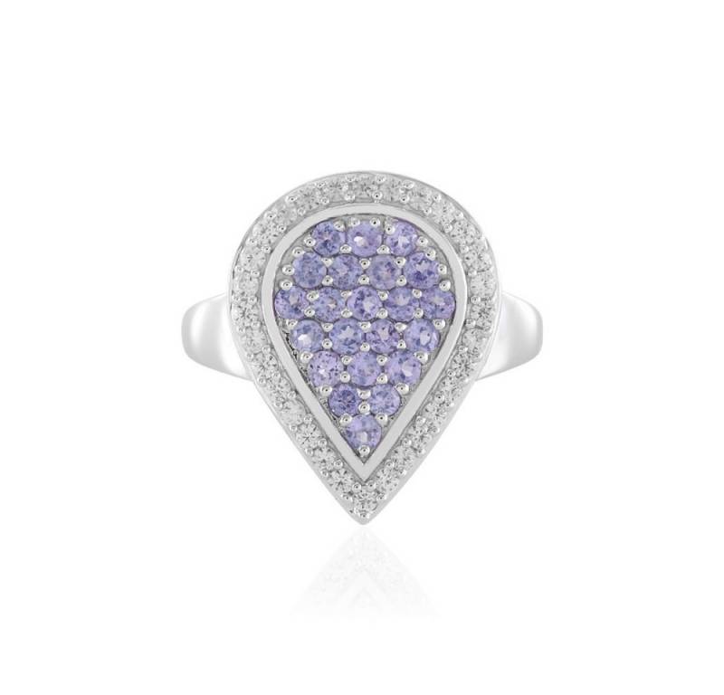 Cavill Silberring Cavill Ring 925 Sterling Silber, 1,74 ct violetter Zirkon Tropfen (1-tlg) von Cavill