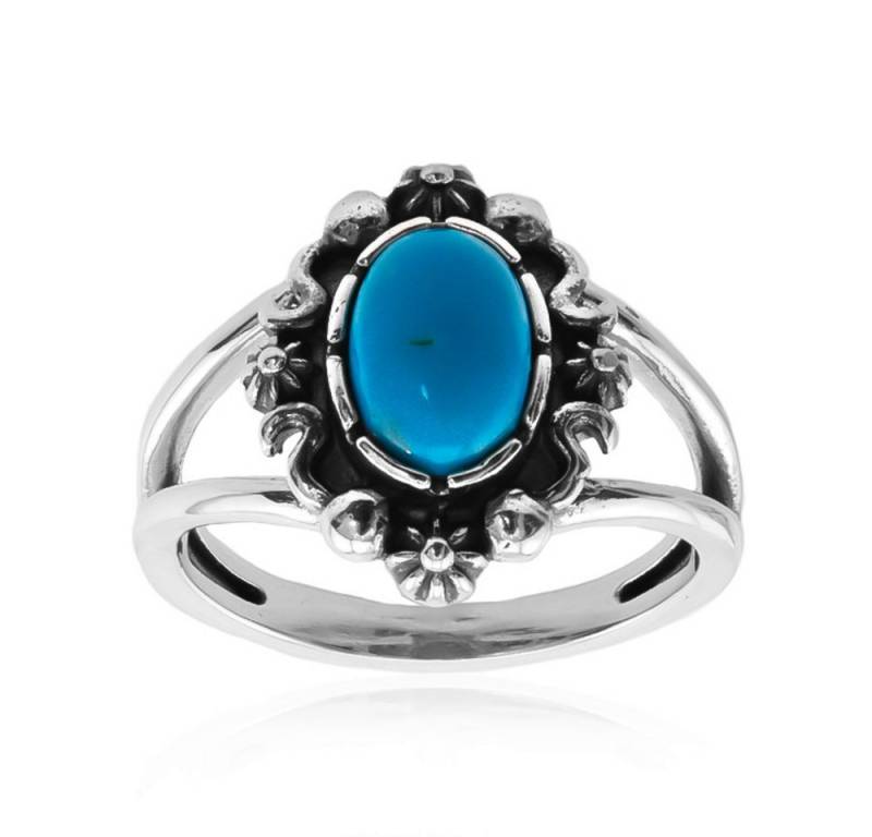 Cavill Solitärring Cavill Ring 1,08 ct Kingman Türkis, Silber 925, ovaler Cabochon (1-tlg) von Cavill