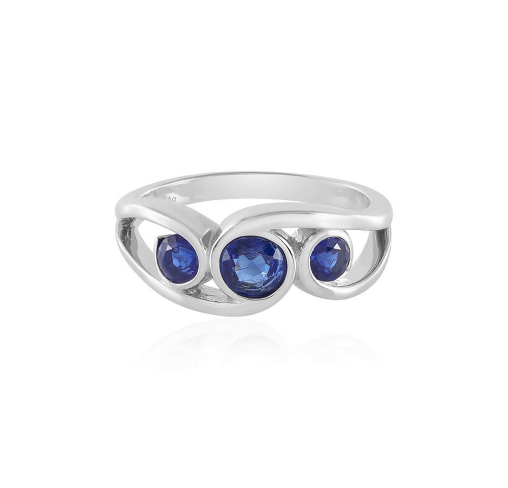 Cavill Silberring Cavill Sterlingsilberring mit 0,84 ct blauem Kyanit, elegant (1-tlg) von Cavill