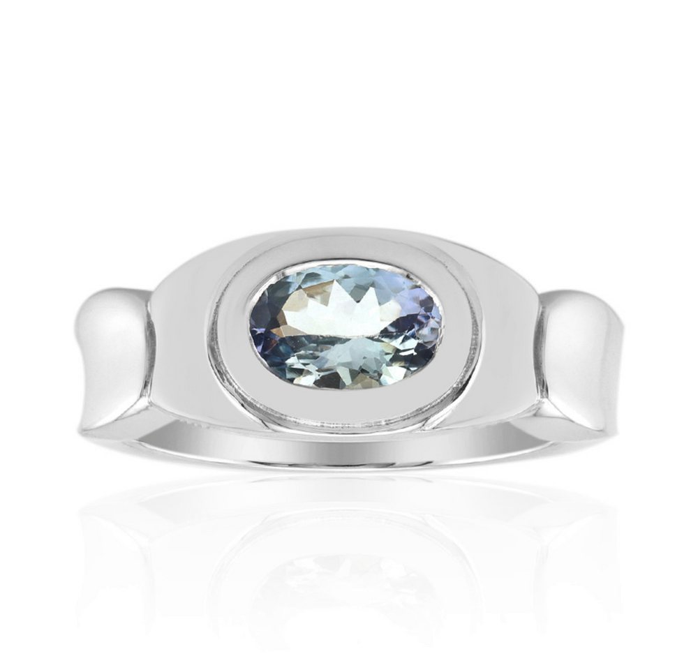 Cavill Solitärring Cavill Ring aus 925 Sterling Silber mit 0,60 ct blaugrünem Tansanit (1-tlg) von Cavill