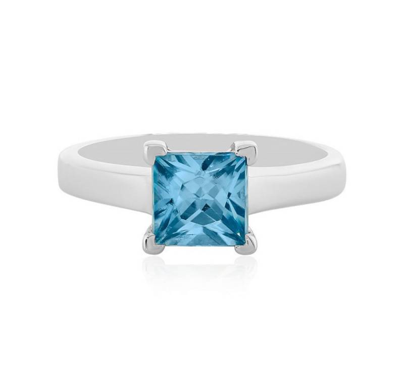 Cavill Solitärring Cavill Damenring aus 925 Sterling Silber, 1,59 ct blauer Zirkon (1-tlg) von Cavill