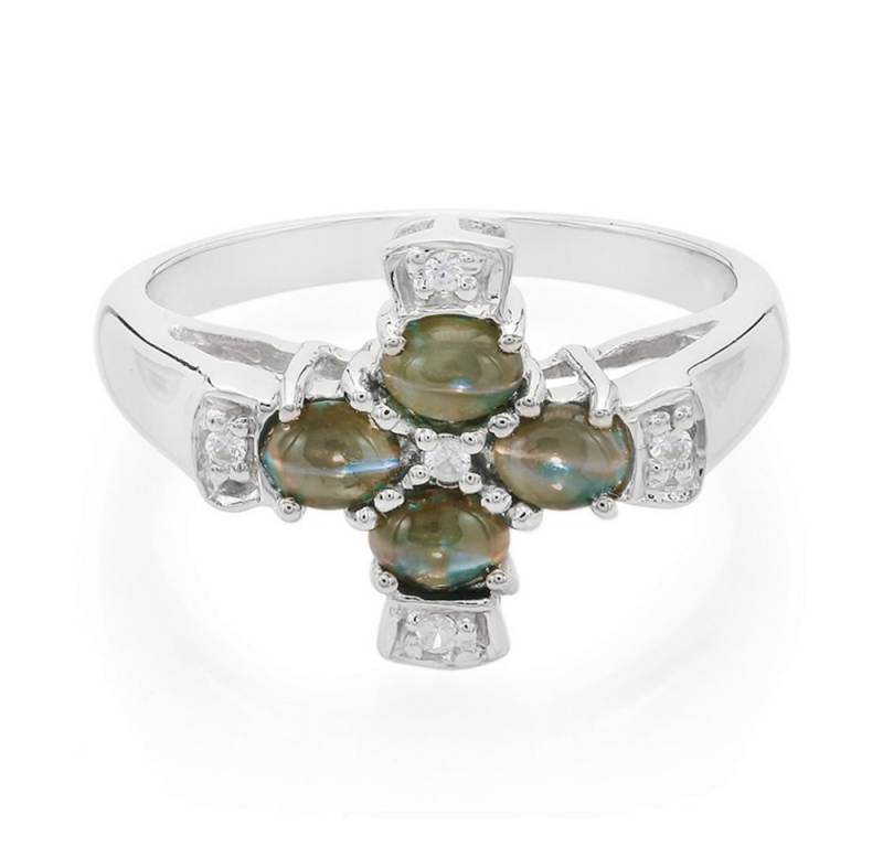 Cavill Silberring Cavill Alexandrit Katzenauge Ring 0,65 ct Sterlingsilber Zirkon (1-tlg) von Cavill