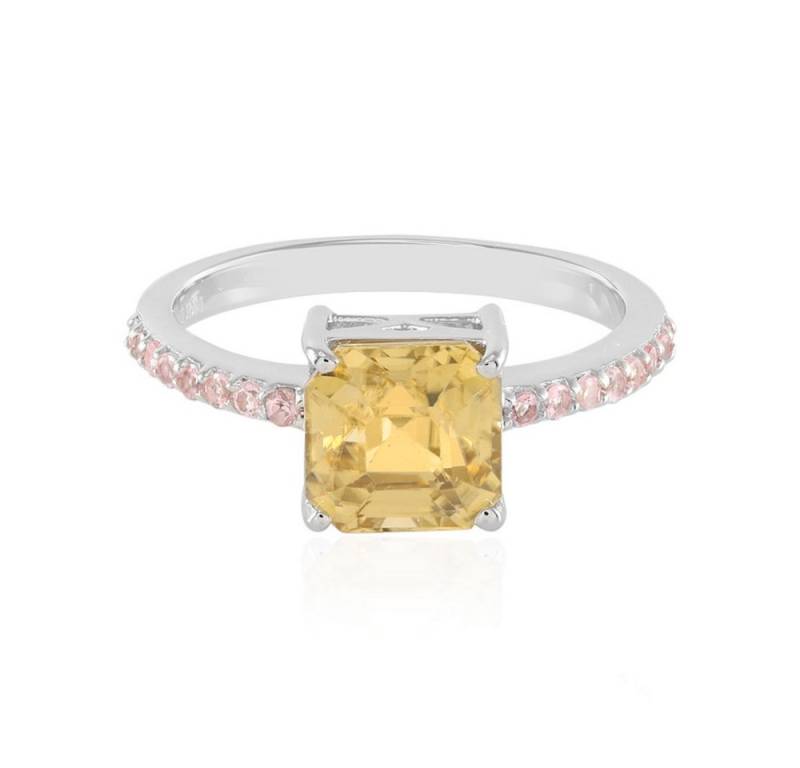 Cavill Silberring Cavill Ring aus Sterlingsilber mit 4,21 ct gelbem Zirkon & Turmalin (1-tlg) von Cavill