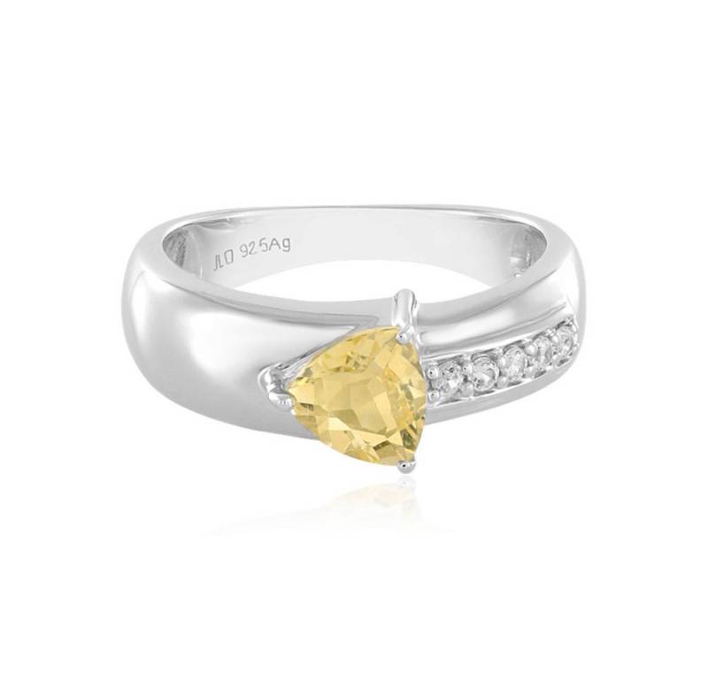 Cavill Silberring Cavill Ring mit 0,94 ct gelbem Fluorit, 925er Silber platiniert (1-tlg) von Cavill