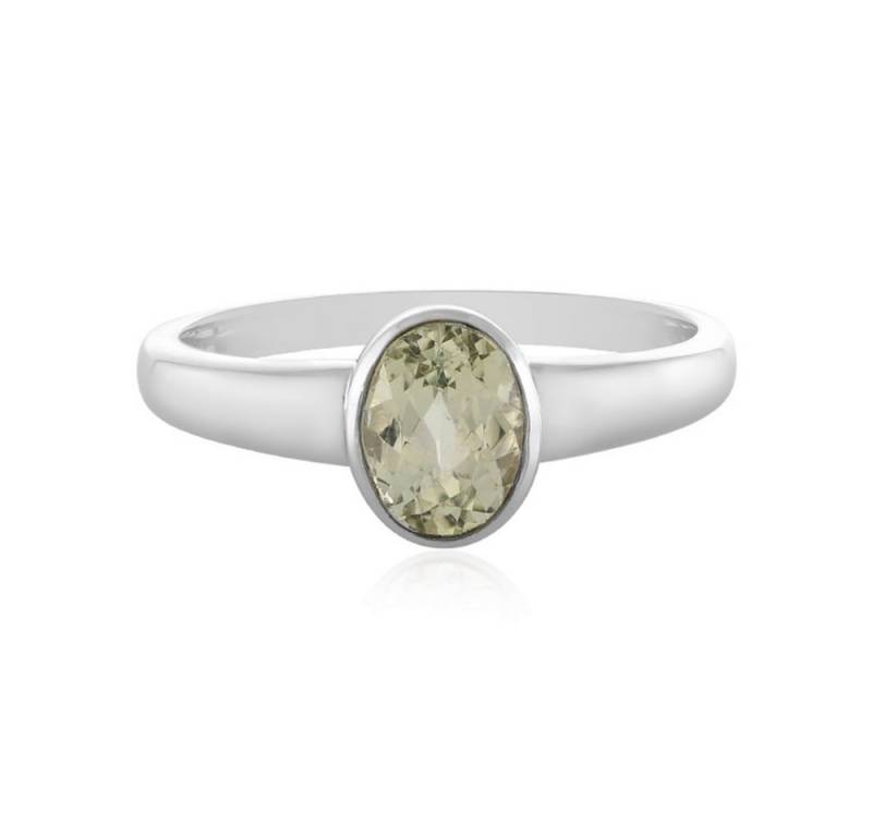 Cavill Solitärring Cavill Ring 925 Sterling Silber mit 1,56 ct kanariengelbem Kunzit oval (1-tlg) von Cavill