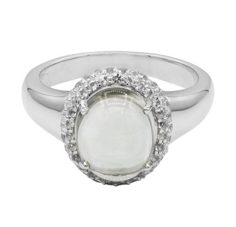 Cavill Silberring Cavill Ring aus 925 Silber mit 3,27 ct grünem Amethyst & Topasen (1-tlg) von Cavill