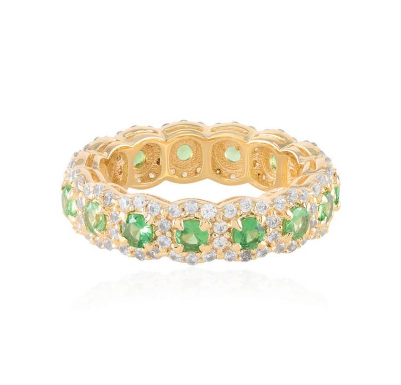 Cavill Silberring Cavill Sterling Silberring 4,10 ct grüner Tsavorit & Zirkonia (1-tlg) von Cavill