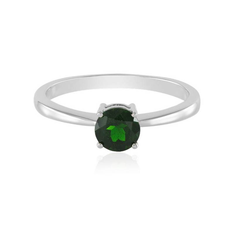 Cavill Solitärring Cavill Ring Sterlingsilber platin, 0,88 ct Diopsid grün, Damen Schmuck (1-tlg) von Cavill