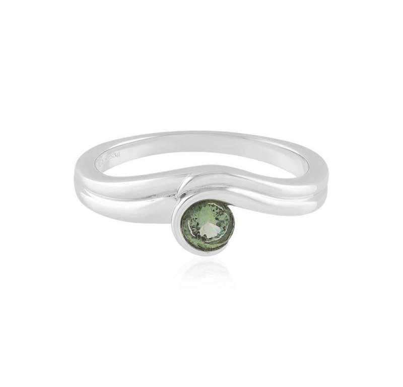 Cavill Solitärring Cavill Silberring mit 0,23 ct Chrom-Apatit, Rundschliff, 925er (1-tlg) von Cavill