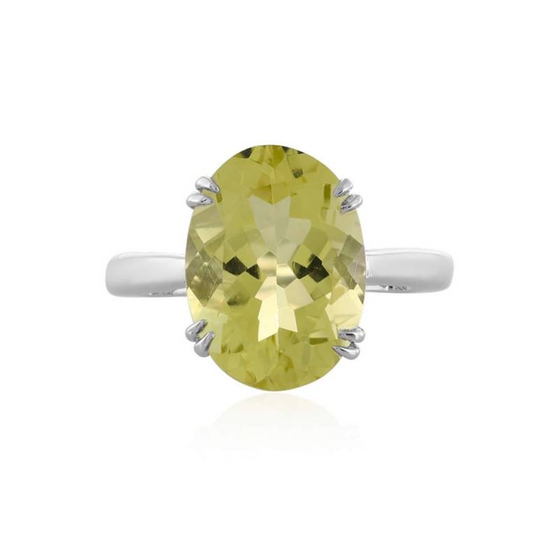 Cavill Solitärring Cavill Ring 4,79 ct Limonen-Quarz Oval 925 Sterling Silber Damen (1-tlg) von Cavill