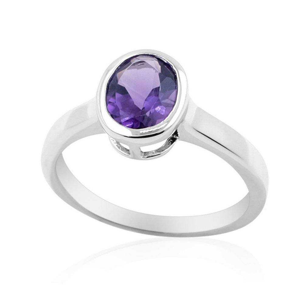 Cavill Solitärring Cavill 925 Silber Ring Damen Amethyst 1,008 ct Ovalschliff Geschenk (1-tlg) von Cavill