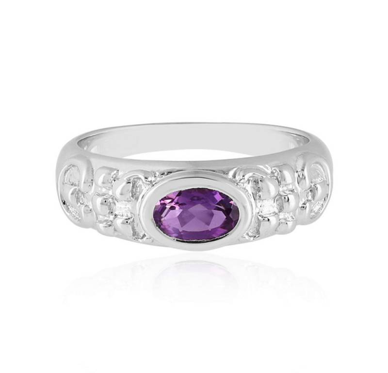 Cavill Solitärring Cavill Ring mit 0,36 ct Amethyst, 925 Sterlingsilber platiniert (1-tlg) von Cavill