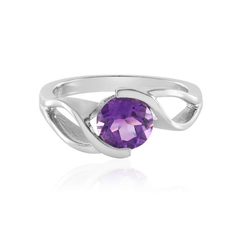 Cavill Solitärring Cavill Ring Sterlingsilber 1,07 ct Amethyst, platinierte Fassung (1-tlg) von Cavill