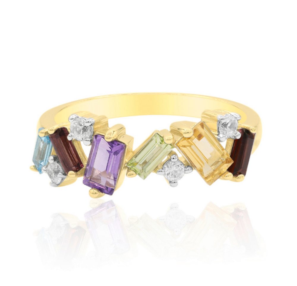 Cavill Silberring Cavill Sterlingsilberring 1,19 ct Baguette Edelsteine Damen Schmuck (1-tlg) von Cavill