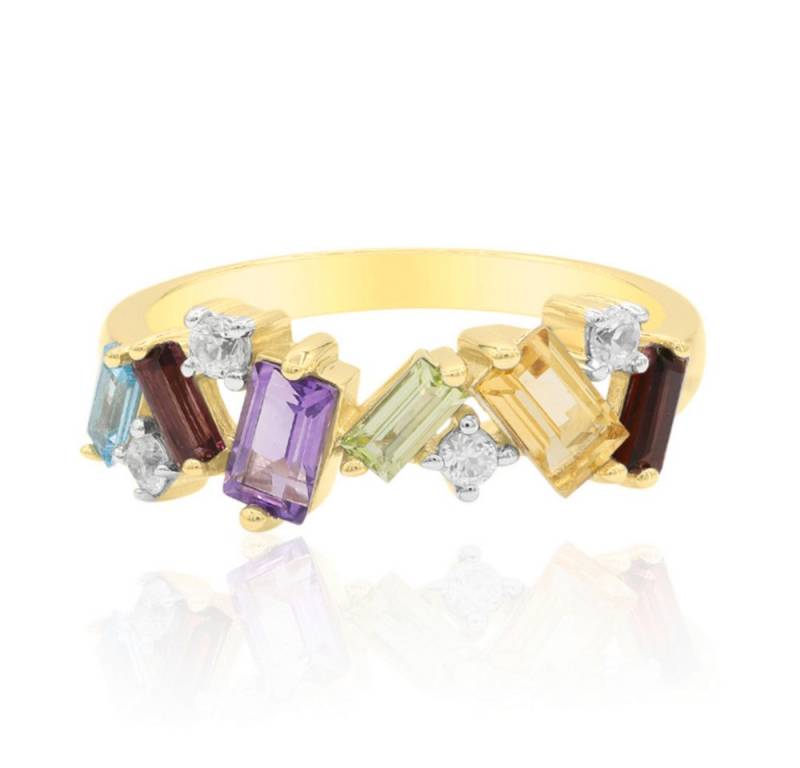 Cavill Silberring Cavill Sterlingsilberring 1,19 ct Baguette Edelsteine Damen Schmuck (1-tlg) von Cavill
