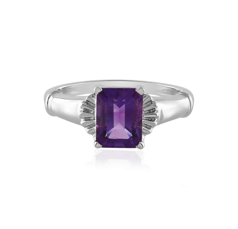 Cavill Silberring Cavill Ring 925 Silber, 1,90 ct Amethyst, violett, platiniert, Damen (1-tlg) von Cavill