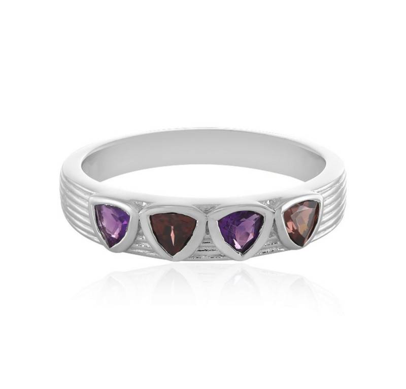 Cavill Silberring Cavill Ring aus 925 Silber platinisiert, Amethyst 1,13 ct & Zirkon (1-tlg) von Cavill