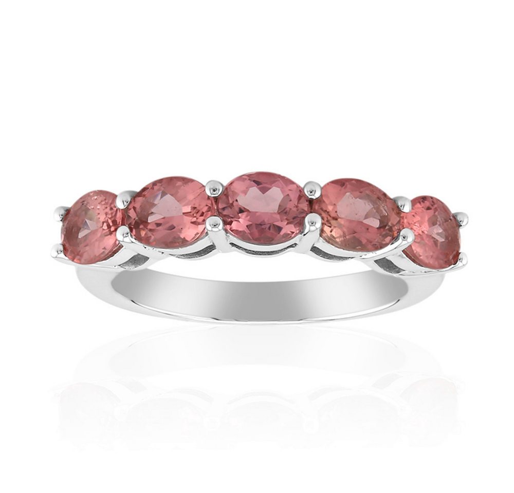 Cavill Silberring Cavill Ring Sterlingsilber mit 5 pink Turmalinen, 1,45 ct Oval (1-tlg) von Cavill