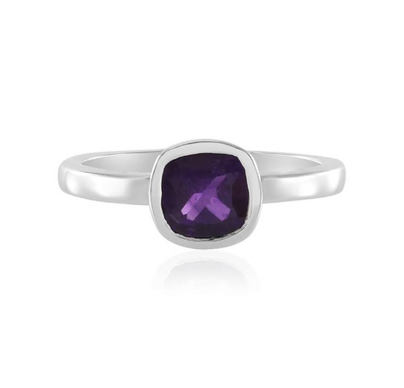 Cavill Solitärring Cavill Ring 0,639 ct Amethyst Kissenschliff 925 Silber Damen (1-tlg) von Cavill