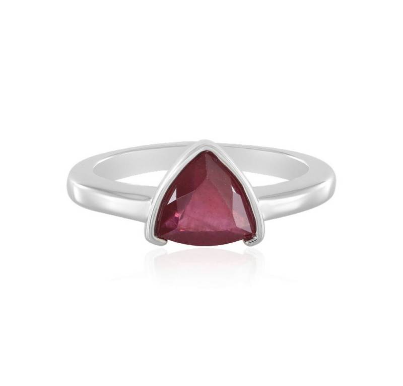 Cavill Solitärring Madagaskar Rubinring 1,468 ct Trillant 925 Silber platiert Damen (1-tlg) von Cavill