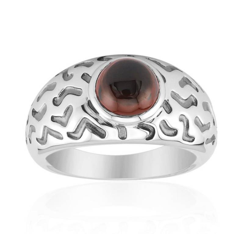 Cavill Silberring Cavill Ring mit 1,19 ct Mosambik-Granat, Zirkon, Silber (1-tlg) von Cavill