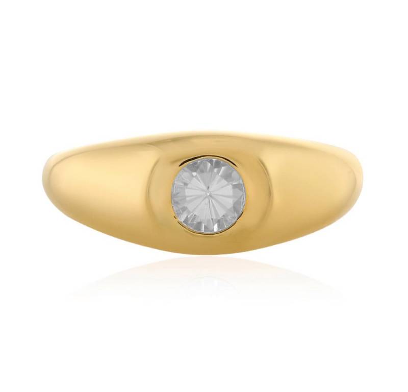 Cavill Solitärring Cavill Ring aus 925 Sterling Silber, vergoldet, 0,63 ct Zirkon (1-tlg) von Cavill