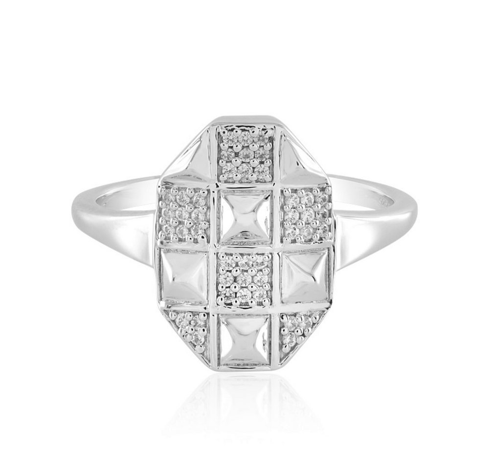 Cavill Silberring Cavill Silberring Damen 0,279 ct Zirkon, 925 Sterling, geometrisch (1-tlg) von Cavill