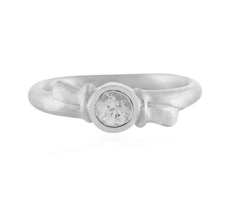 Cavill Solitärring Cavill eleganter Zirkonring 0,38 ct, moderner Knoten, Sterlingsilber (1-tlg) von Cavill