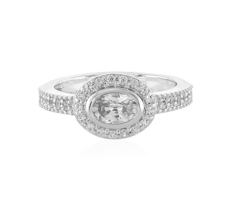 Cavill Silberring Cavill Damenring 925 Sterlingsilber, 1,07 ct Zirkon Oval, Pavé (1-tlg) von Cavill