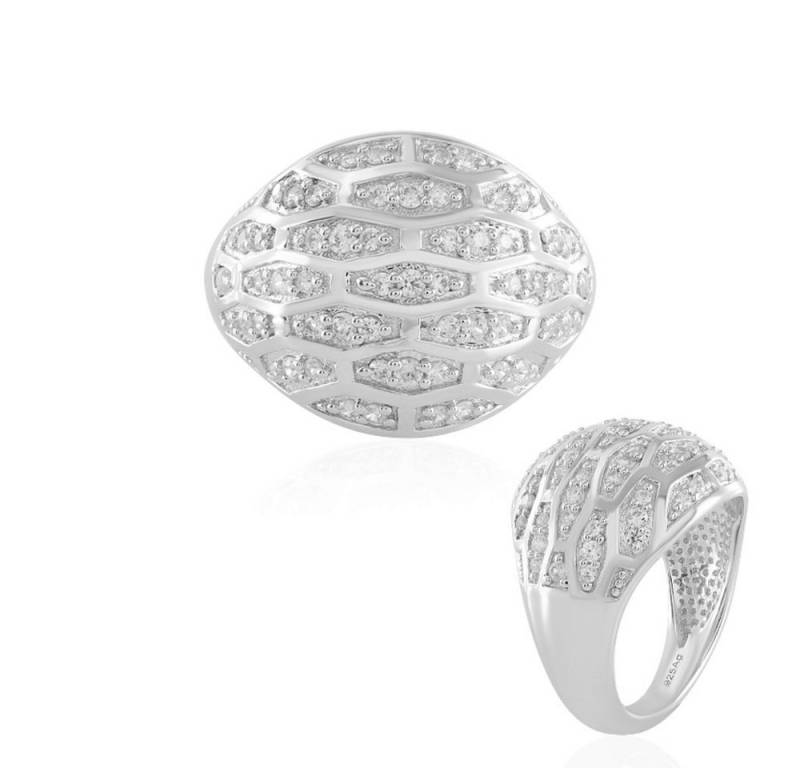 Cavill Silberring Cavill eleganter Ring 0,80 ct Zirkon, 925 Sterling Silber, Pavé (1-tlg) von Cavill