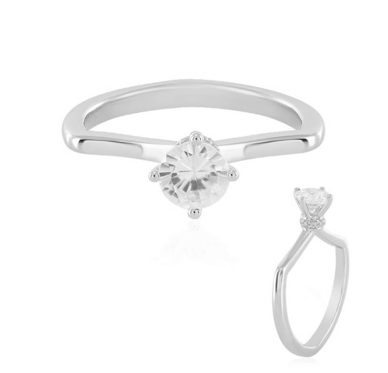 Cavill Silberring Cavill Zirkon Silberring 925 Sterling, 1,05 ct, elegant rund (1-tlg) von Cavill