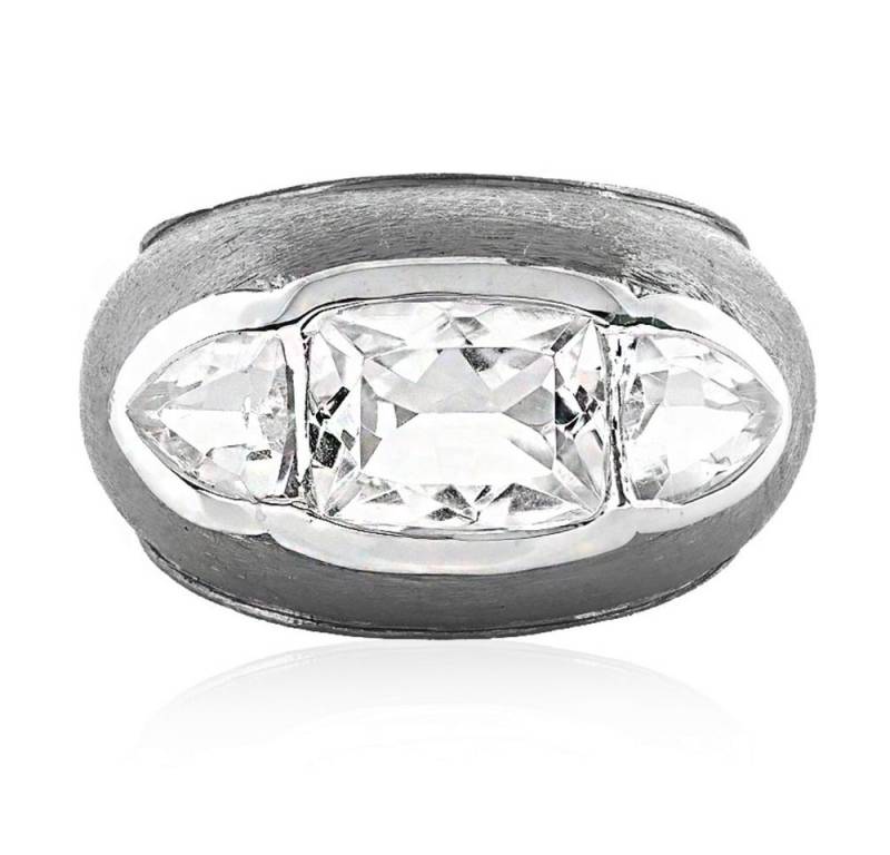 Cavill Silberring Cavill Silberring Weißer Topas 3,03 ct Antikschliff Damenring (1-tlg) von Cavill