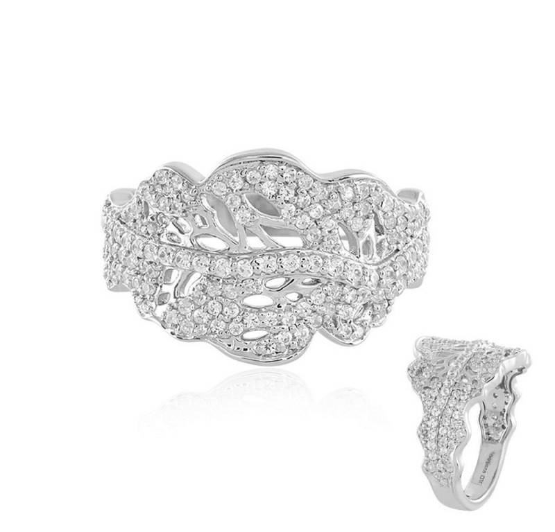 Cavill Silberring Cavill Ring aus 925 Sterlingsilber, 1,14 ct Zirkon, elegant (1-tlg) von Cavill
