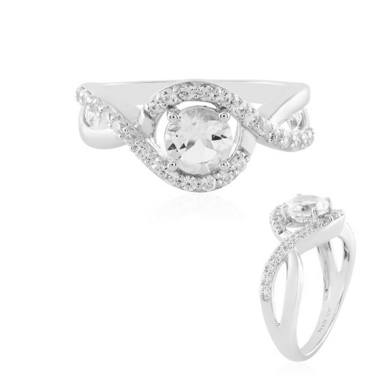Cavill Silberring Cavill Petalit Ring 925 Sterling Silber, 0,59 ct Petalit, Zirkon (1-tlg) von Cavill