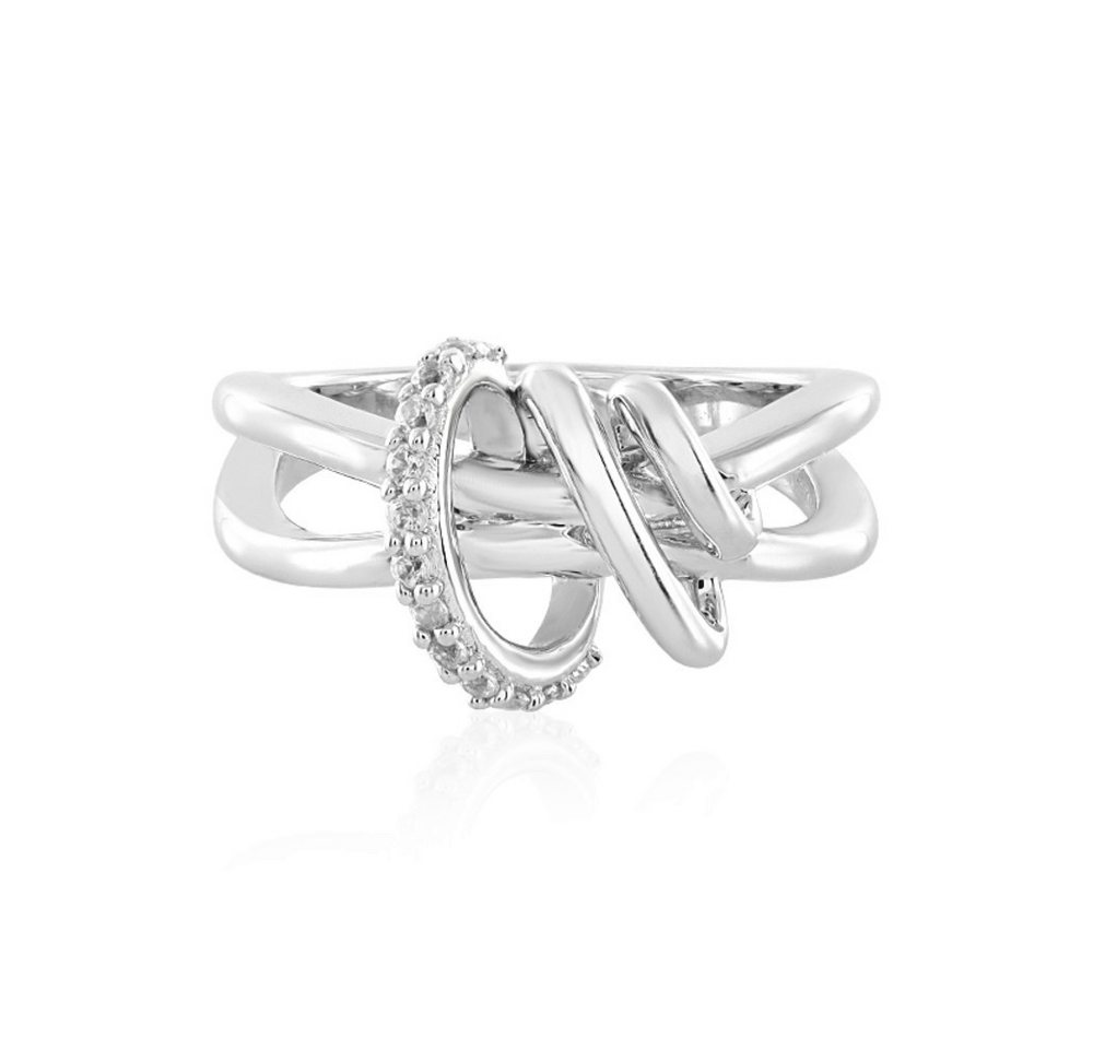 Cavill Silberring Cavill Ring aus 925er Sterling Silber, 0,279 ct Zirkone, Platinoptik (1-tlg) von Cavill