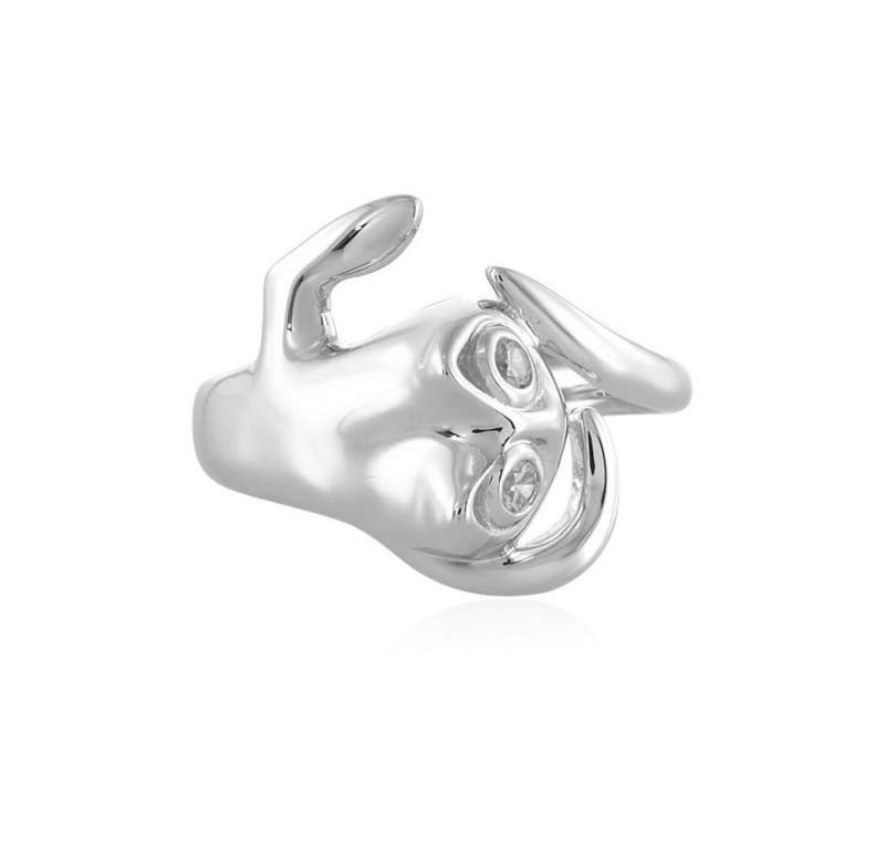 Cavill Silberring Cavill Ring aus Sterlingsilber mit 0,06 ct Zirkonen, Hasenmotiv (1-tlg) von Cavill