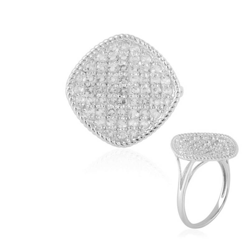 Cavill Silberring Cavill Ring aus 925 Sterling Silber mit Platin-Finish, 1,64 ct Topas (1-tlg) von Cavill