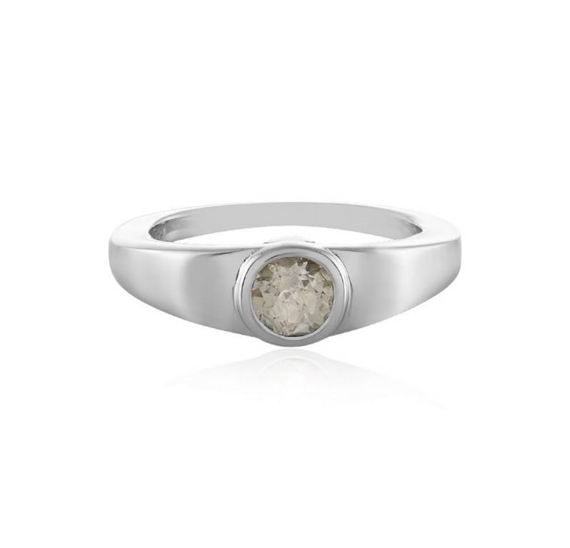 Cavill Solitärring Cavill Weißer Topas 0,58 ct Ring Silber platinierter Damenring (1-tlg) von Cavill