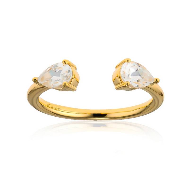 Cavill Silberring Cavill eleganter Zirkon Silberring 1,04 ct, vergoldet, verstellbar (1-tlg) von Cavill