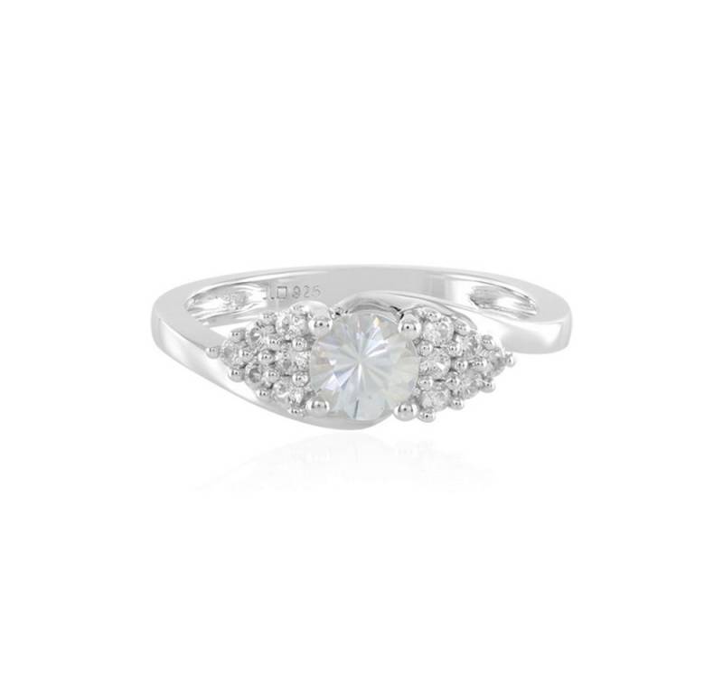 Cavill Silberring Cavill Zirkon Ring 0,85 ct Sterlingsilber Halo Rundschliff Schmuck (1-tlg) von Cavill
