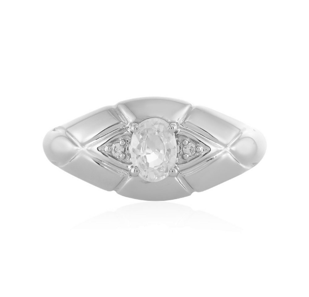Cavill Silberring Cavill Ring 925 Sterling Silber platinierter Zirkon 1,29 ct oval (1-tlg) von Cavill