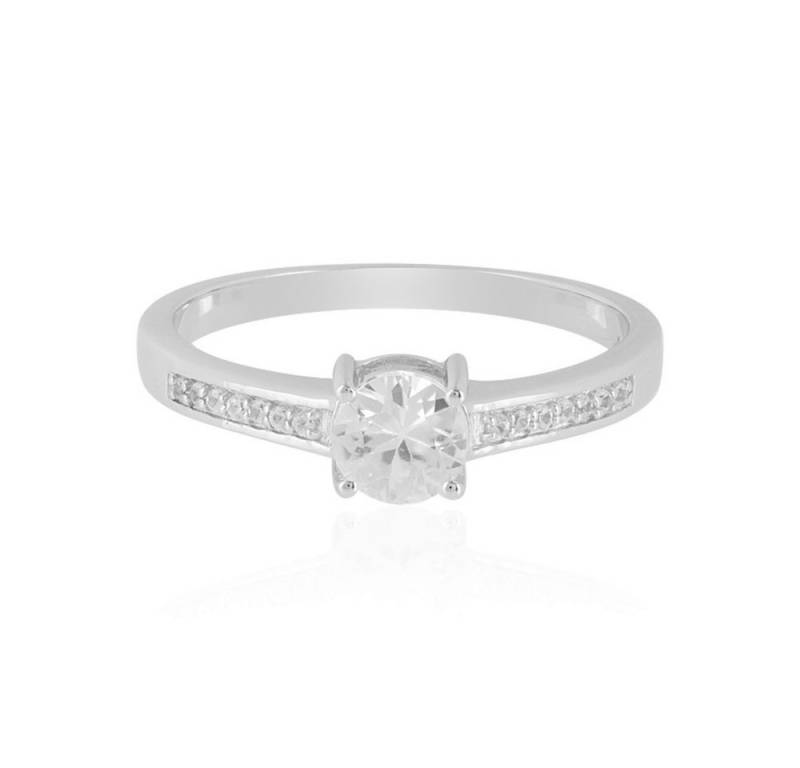 Cavill Silberring Cavill Ring aus 925 Sterlingsilber platin., 0,899 ct Zirkon, Damen (1-tlg) von Cavill